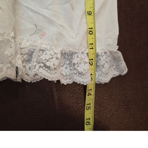 Beth Michael's 80's Vintage White Blouse pit to pit 23" Lenth‎ 28" Light Cotton - Picture 5 of 7